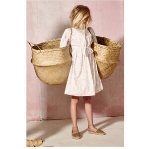 TUCHINDA Girls Long Sleeve White Bird Dress